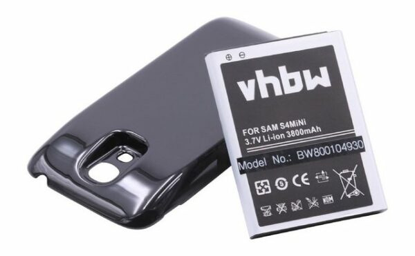 vhbw passend für Samsung Galaxy S4 Mini LTE, SGH-I257, Serrano Mobilfunk Smartphone-Akku 3800 mAh