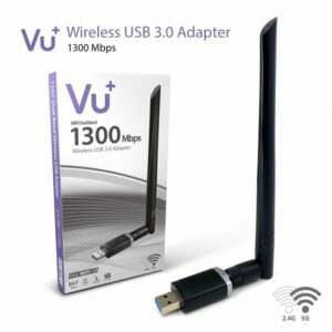 VU+ VU+® Dual Band Wireless USB 3.0 Adapter 1300 Mbps inkl. 6 dBI Antenne SAT-Receiver