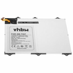 vhbw passend für Samsung Galaxy Tab E 9.6 LTE, SM-T560NU, SM-T567, SM-T567V Tablet-Akku 6000 mAh