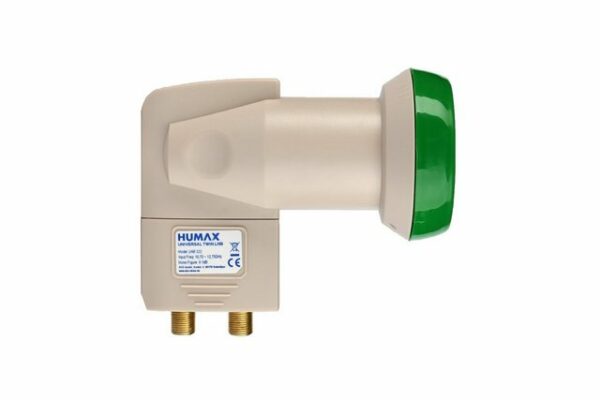 Humax Green Power Twin-LNB 322, stromsparend Universal-Twin-LNB (für 2 Teilnehmer, Umweltfreundliche Verpackung, LTE Filter)