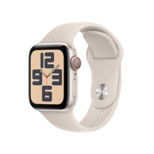 Apple Watch SE (2. Gen) LTE 40mm Alu Polarstern Sportarmband Polarstern - M/L