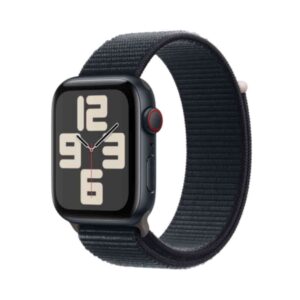 Apple Watch SE (GPS + Cellular) - 44 mm - Midnight Aluminium - intelligente Uhr mit Sportschleife - Stoff - Midnight - Handgelenkgröße: 145-220 mm - 32GB - Wi-Fi, LTE, Bluetooth - 4G - 33 g (MRHC3QF/A)