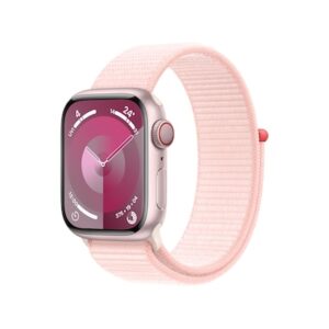 Apple Watch Series 9 LTE 41mm Aluminium Rosè Sport Loop Hellrosa