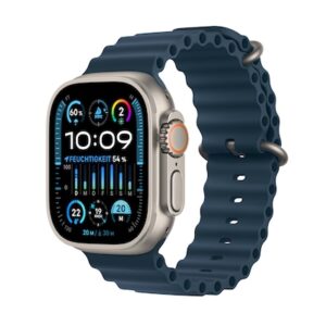 Apple Watch Ultra 2 LTE 49mm Titanium Ocean Band Blau MREG3FD/A