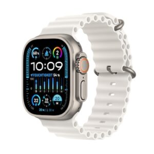 Apple Watch Ultra 2 LTE 49mm Titanium Ocean Band Weiß MREJ3FD/A