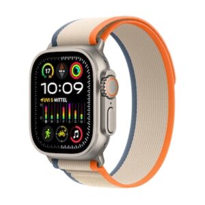 Apple Watch Ultra 2 LTE 49mm Titanium Trail Loop Orange/Beige S/M MRF13FD/A