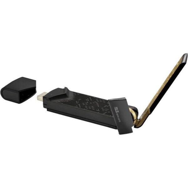 Asus WLAN-Adapter USB-AX56 Dual-Band AX1800, USB WLAN Adapter, WiFi 6, externe Antenne, WPA3