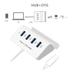 Bolwins Q19C USB-C USB 3.0 OTG Hub Adapter Data Bracket Handyhalter Smartphone USB-Adapter