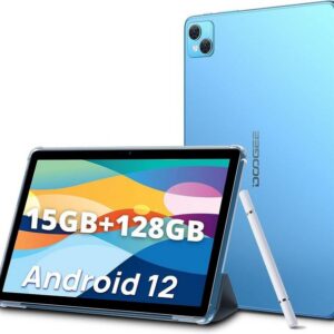 DOOGEE Tablet (10", 128 GB, Android 12, 4G Dual LTE, 15GB RAM, 128GB ROM 8300mAh Akku Octa-Core Tablet PC 13MP Kamera, FHD)