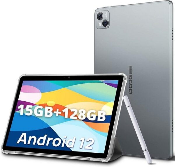 DOOGEE Tablet (10", 128 GB, Android 12, 4G LTE, 15GB RAM, 128GB ROM 8300mAh Akku Octa-Core Tablet PC 13MP Kamera, FHD)