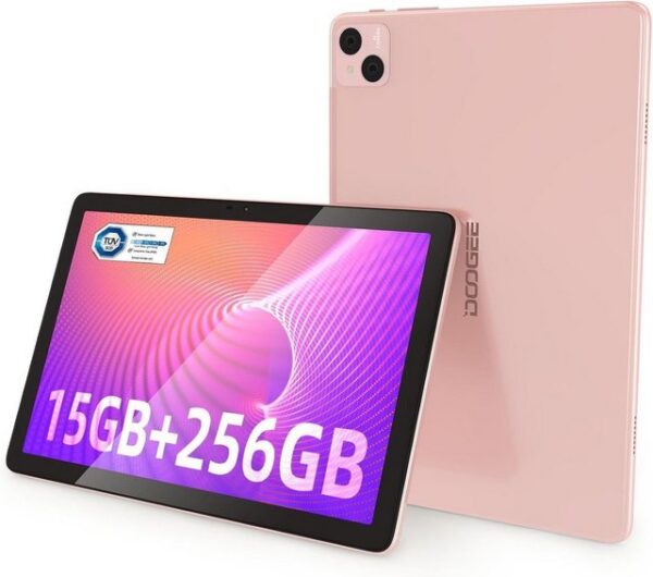 DOOGEE Tablet (10,1", 256 GB, Android 12, 4G LTE, FHD+ 15GB RAM+256GB ROM, 8580mAh Octa-Core, 4G, 2.4/5G WiFi 13MP + 8MP)