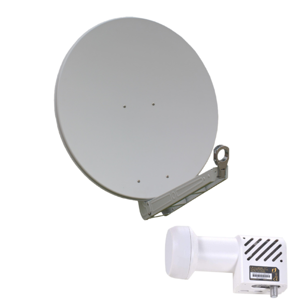 Gibertini OP 75 SE - Alu-Antenne - weiss - 32 Teilnehmer mit Unicable-LNB