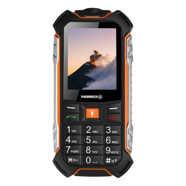 Hammer Boost Mobiltelefon LTE, 2,4" Display, 3500 mAh, 256 MB Schwarz-Orange Handy