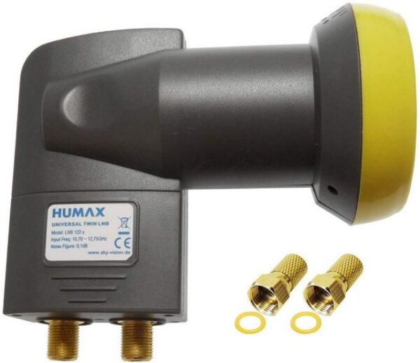 Humax Humax Gold Twin LNB, digitales Satelliten universal LNB mit LTE-Filter Universal-Twin-LNB