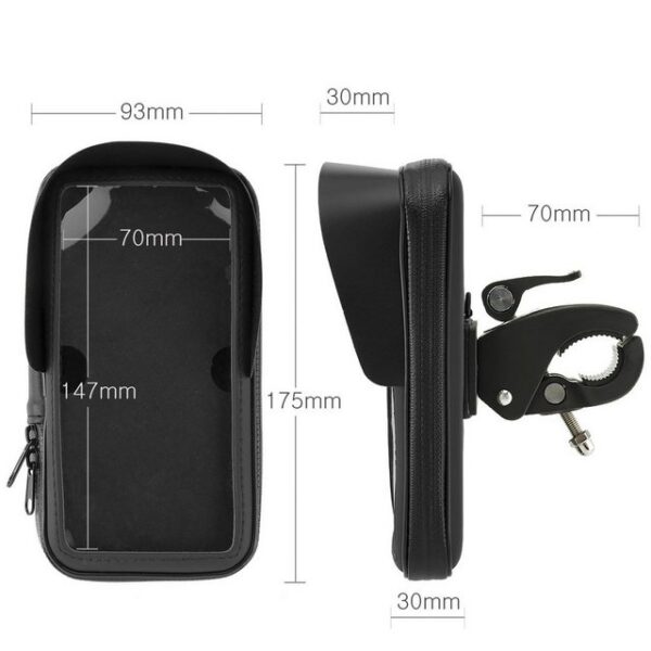 MidGard Fahrrad- & Motorrad-Halterung Tasche f Handy Smartphone 5,2 - 5,5 Zoll Smartphone-Halterung