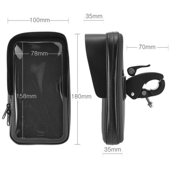 MidGard Fahrrad- & Motorrad-Halterung Tasche f Handy Smartphone 5,7 - 6,3 Zoll Smartphone-Halterung