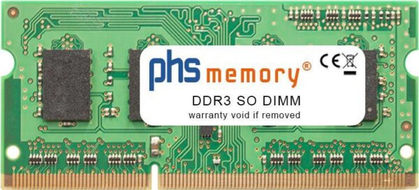 PHS-memory 2GB RAM Speicher für Lenovo IdeaPad U330 (2267) DDR3 SO DIMM 1066MHz (SP122756)