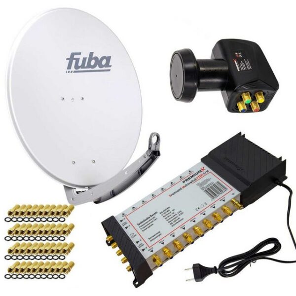 PremiumX SAT Anlage Fuba DAA 780 G Antenne 5/16 Multischalter LNB F-Stecker SAT-Antenne