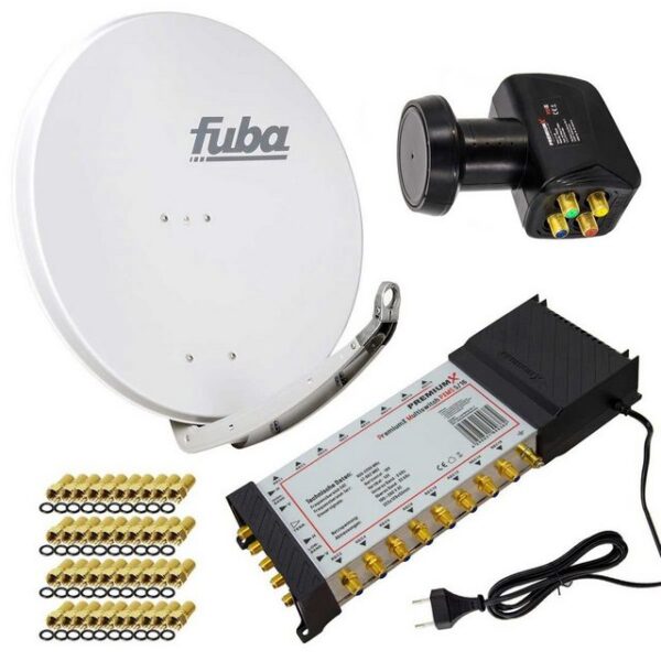 PremiumX SAT Anlage Fuba DAA 850 G Antenne 5/16 Multischalter LNB F-Stecker SAT-Antenne