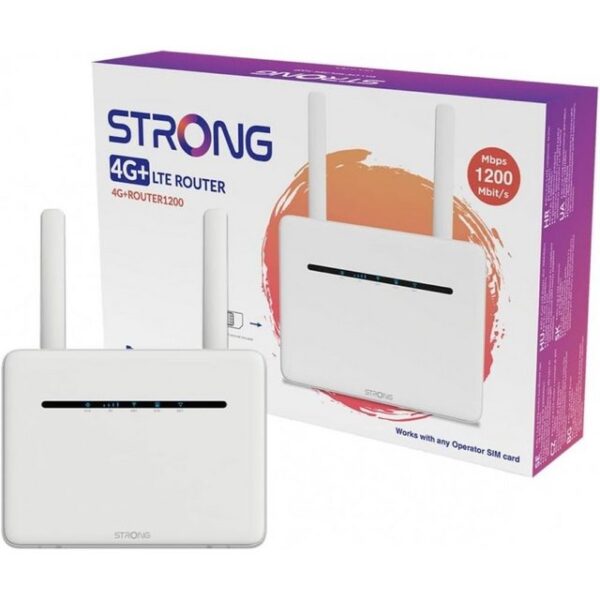 Strong 4G + Router LTE 1200 - LTE Router - weiss WLAN-Router