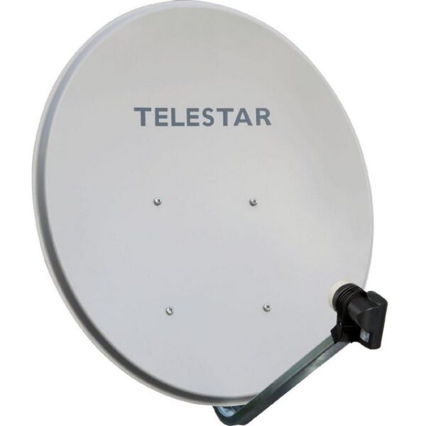 TELESTAR DIGIRAPID 60S 1 Teilnehmer mit Single-LNB und Masthalterung SAT-Antenne (60 cm, Stahl, beidseitig pulverbeschichtet)