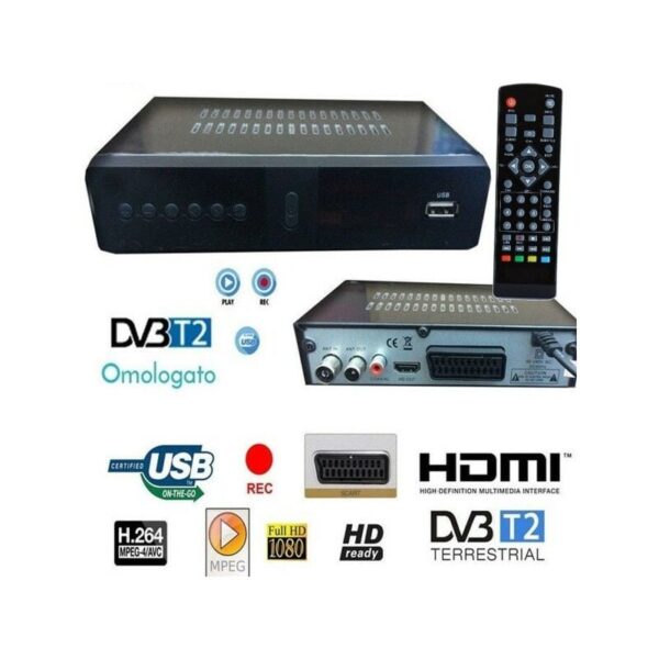 Trade Shop Traesio - decoder digitaler terrestrischer empfänger dvb-t tv scart hdmi antenne 1080P reg pvr