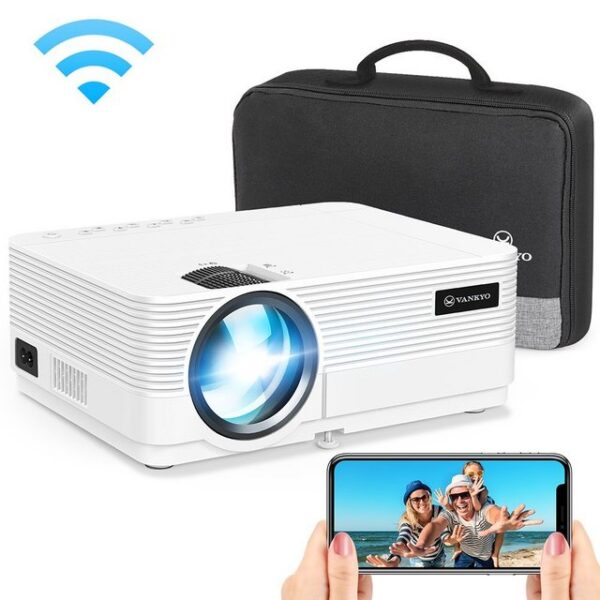 VANKYO Leisure 470P Beamer (5000 lm, 5000:1, 1920*1080 px, VANKYO Leisure 470 Pro 1080P-Projektor 200lumen 5G-WLAN-Außenprojektor)