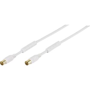 Vivanco Vivanco Antennen Anschlusskabel [1x Antennenbuchse 75 Ω - 1x Antennens SAT-Kabel, (10.00 cm)