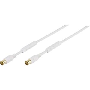 Vivanco Vivanco Antennen Anschlusskabel [1x Antennenbuchse 75 Ω - 1x Antennens SAT-Kabel, (5.00 cm)