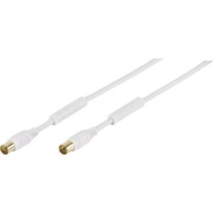 Vivanco Vivanco Antennen Anschlusskabel [1x Antennenbuchse 75 Ω - 1x Antennens SAT-Kabel, (7.50 cm)