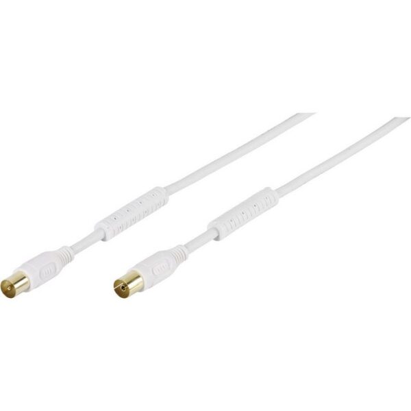 Vivanco Vivanco Antennen Anschlusskabel [1x Antennenbuchse 75 Ω - 1x Antennens SAT-Kabel, (7.50 cm)