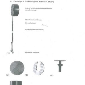 WENTRONIC LTE Antenne Innen/Außenantenne WLAN-Antenne