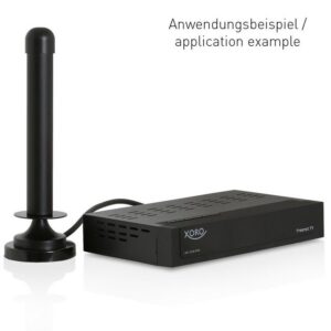 Wicked Chili DVB-T2 / DVB-T Antenne für HD Receiver (3m, 6dBi) Innenantenne (DVB-T, DVB-T2, für Innenbereich, DVBT2, Verstärkung: 6 dBi dB), Ideal für DVB-T2 / DVB-T Receiver Comag, Crypto, Digitalbox, Edision