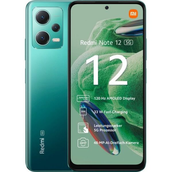 Xiaomi Redmi Note 12 5G 128 GB / 4 GB - Smartphone - forest green Smartphone (6,7 Zoll, 128 GB Speicherplatz)