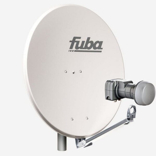 fuba DAL 802 G Sat Anlage Antenne Schüssel Twin LNB DEK 217 2 Teilnehmer SAT-Antenne