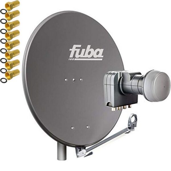 fuba Fuba DAL 804 A Sat Satelliten Anlage Quad LNB DEK 417 4 Teilnehmer SAT-Antenne