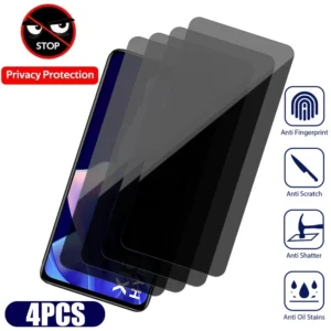 4PCS Privacy Glass for Xiaomi Mi 11 Lite 5G NE 11T 12T Pro Anti-spy Screen Protector for Poco X5 X3 X4 M4 Pro 5G F4 GT F3 M5S