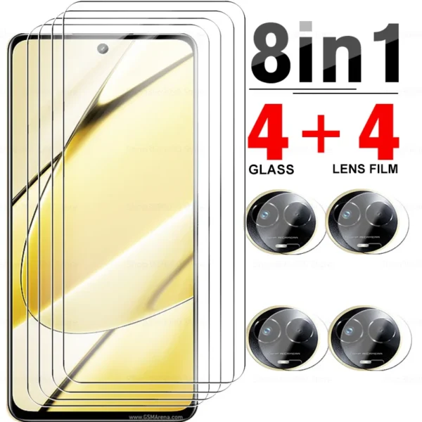 8in1 Camera Film Protective Glass RealmI 11 11X 5G Realm 11 X Realme11 Tempered Screen Protector For Realme 11 5G Glass Films