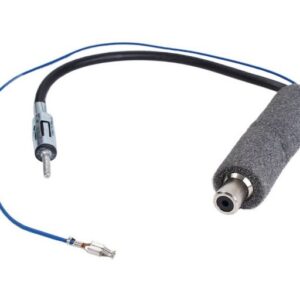 AIV Antennen-Adapter Phantomeinspeisung DIN Audio- & Video-Kabel, DIN, DIN-Stecker, für Auto-Radio mit DIN Antennen-Anschluss, DIN 150 Ohm