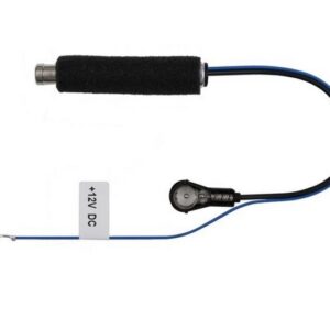 AIV Antennen-Adapter Phantomeinspeisung ISO Audio- & Video-Kabel, ISO, DIN-Stecker, für Auto-Radio mit ISO Antennen-Anschluss, 50 Ohm, Antennen-Verstärker