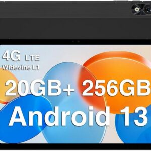 DOOGEE T10 Plus Tablet,20GB RAM (1TB TF) Tablet (10.5", 256 GB, Android 13, 4G LTE, mit Octa-Core 13MP+8MPKamera,/5G WiFi/Widevine L1/mit Hülle 2023)