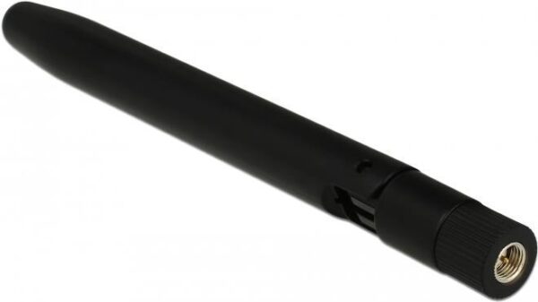 DeLOCK LoRa 863 MHz - Antenne - 14cm - 0,5 dBi - mit Kippgelenk - Innen - Schwarz (12542)