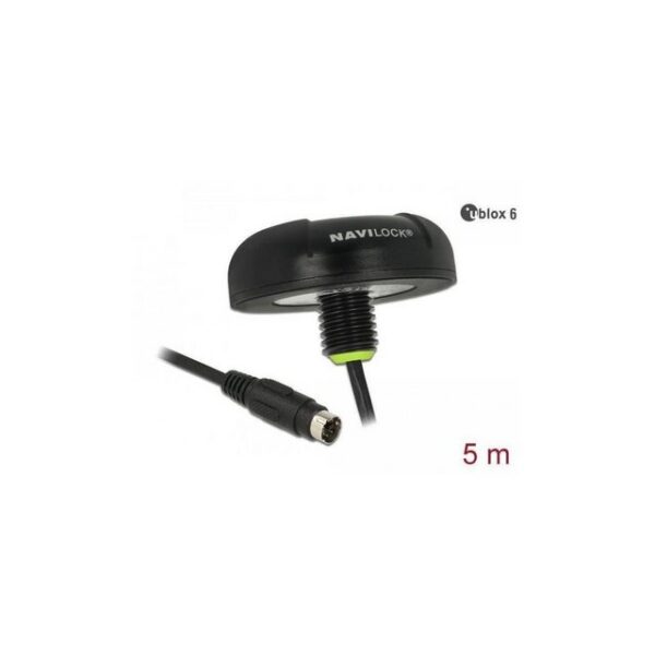 Delock 61842 - Navilock NL-604P MD6 seriell GPS Empfänger u-blox 6 5 m WLAN-Antenne