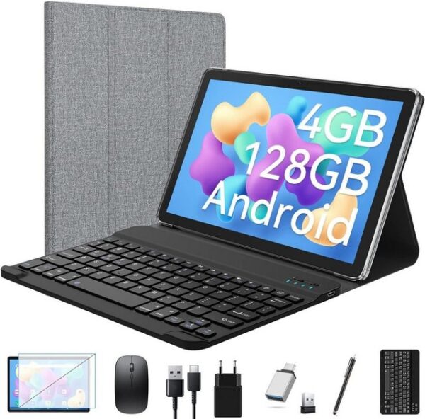 FEONAL Tablet (10", 128 GB, Android 11, 5G, Tablet Tastatur,5G Wifi Android(1TB TF),Bluetooth 5.0,Octa-core1.8Ghz)