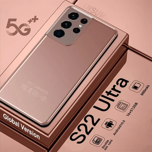 Globale version s22 ultra smartphone 5g 7,3 zoll Android telefon 6000mAh 16GB 512GB handy HD volle