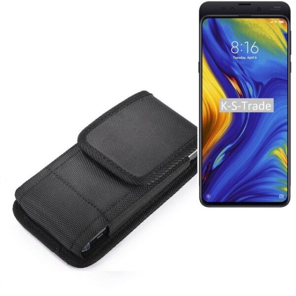 K-S-Trade Kameratasche für Xiaomi Mi Mix 3 5G, Holster Gürteltasche Holster Gürtel Tasche wasserabweisend Handy