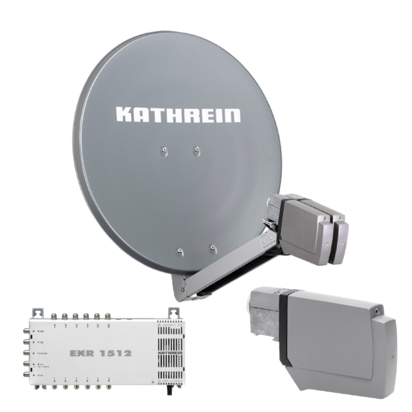 Kathrein CAS 80 Sat-Antenne Graphit (gr) multifeedfähig - 12 Teilnehmer