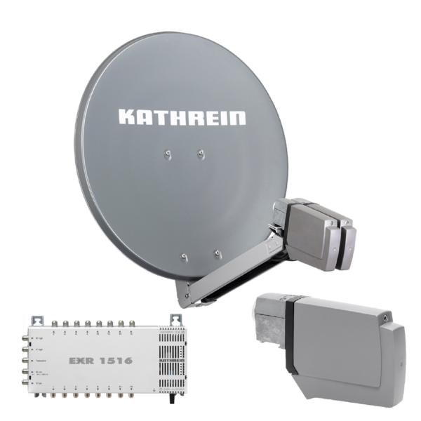 Kathrein CAS 80 Sat-Antenne Graphit (gr) multifeedfähig - 16 Teilnehmer