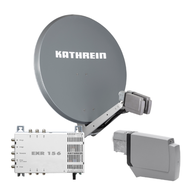 Kathrein CAS 80 Sat-Antenne Graphit (gr) multifeedfähig - 6 Teilnehmer