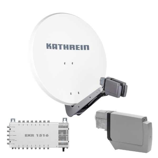 Kathrein CAS 90 ws Sat-Antenne multifeedfähig weiss - 16 Teilnehmer